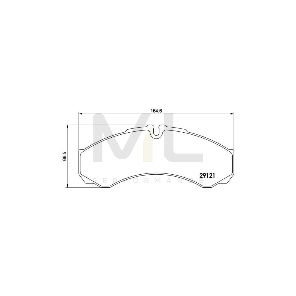 Brembo P A6 017 Brake Pad Set Prepared For Wear Indicator | ML Performance Car Parts