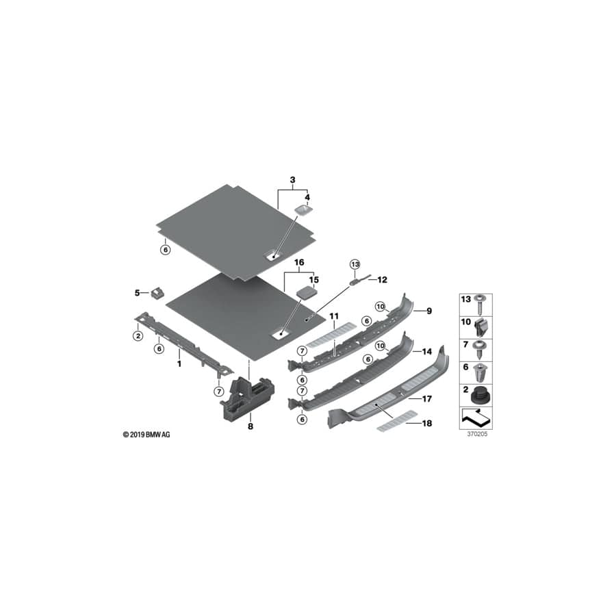 Genuine BMW 51477250959 F25 Insert, Stainless Steel, Left (Inc. X3) | ML Performance UK Car Parts