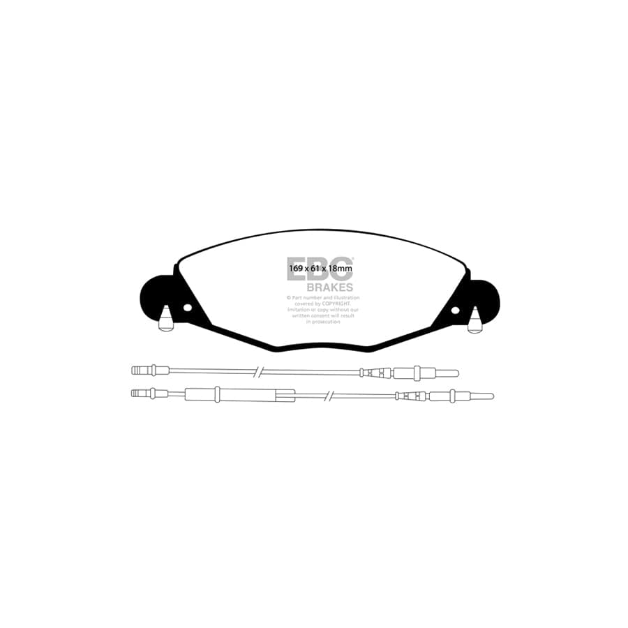 EBC PD40K582 Citroen C5 Ultimax Pad & Plain Disc Kit - Citroen Caliper 2 | ML Performance UK Car Parts