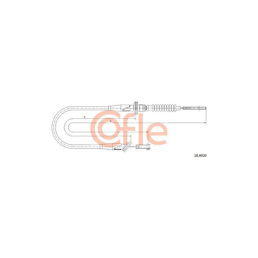 Cofle 92.18.6020 Clutch Cable