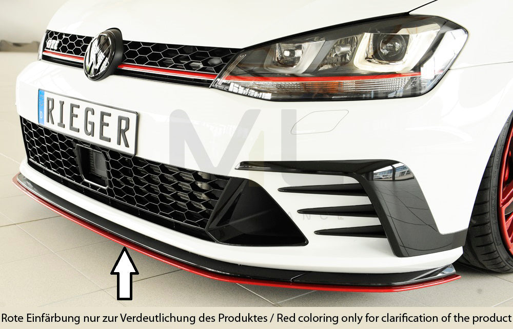 Rieger 00059574 VW Mk7 Golf GTI Clubsport Front Splitter 1 | ML Performance UK Car Parts