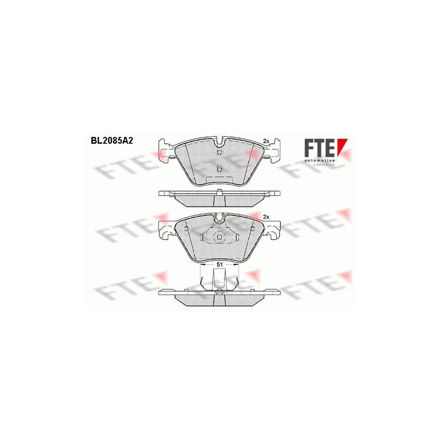 Fte BL2085A2 Brake Pad Set For Bmw 5 Series | ML Performance UK Car Parts