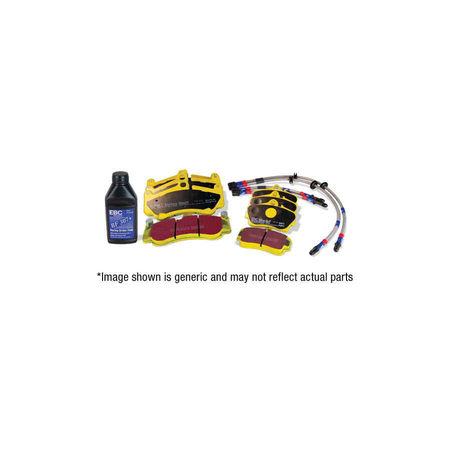 EBC PLK1904 Skoda Fabia (5J) Yellowstuff Pads and Brake Line Performance Pack - Girling/TRW Caliper 1 | ML Performance UK Car Parts