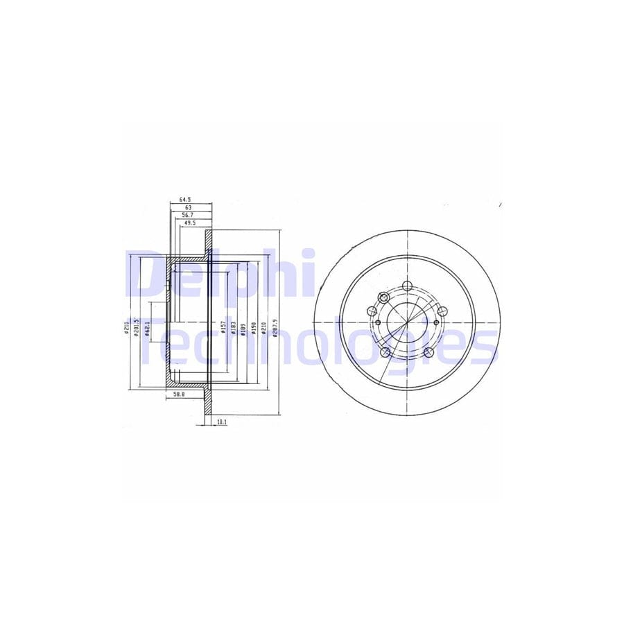 Delphi Bg4180 Brake Disc