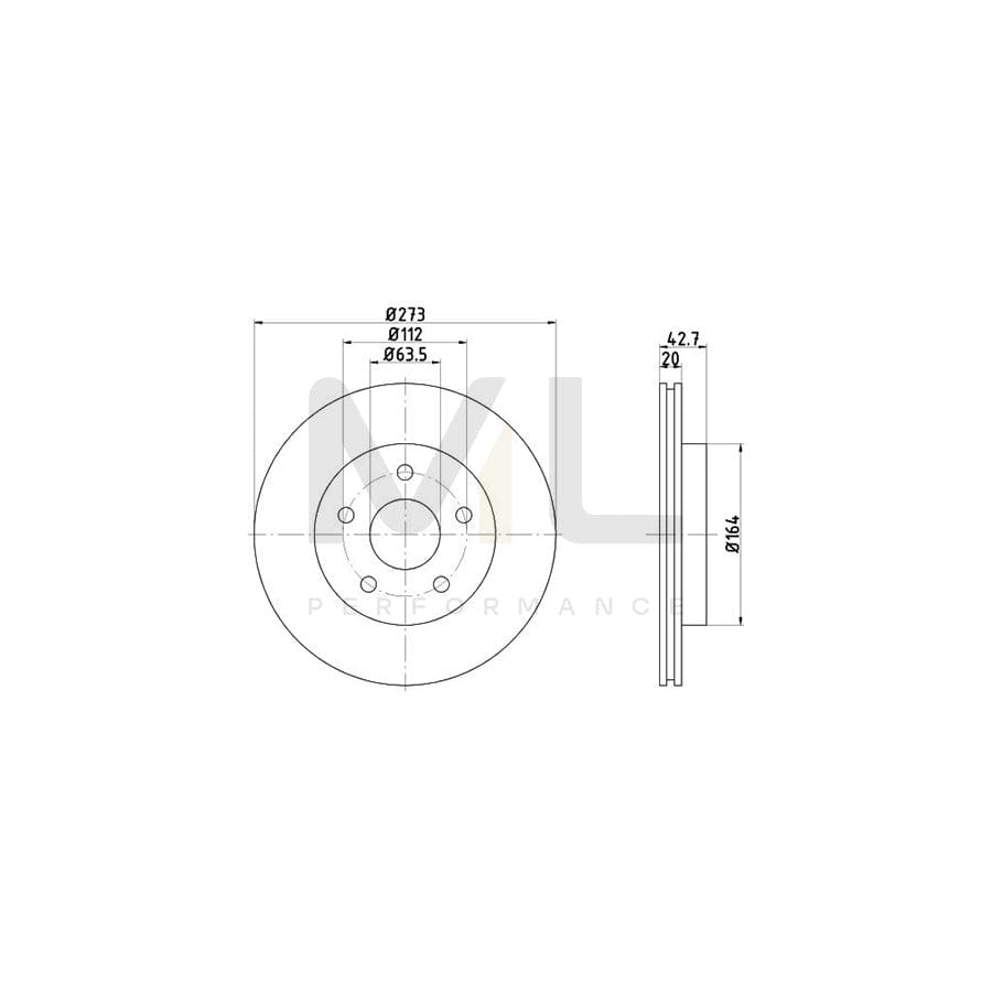 TEXTAR 92092500 Brake Disc for FORD SCORPIO Externally Vented, without wheel hub, without wheel studs | ML Performance Car Parts