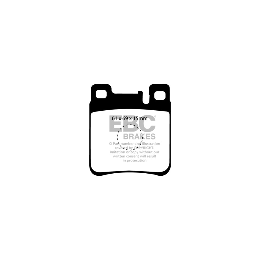 EBC PD11KR557 Mercedes-Benz T210 Greenstuff Rear Brake Pad & GD Disc Kit - ATE Caliper 2 | ML Performance UK Car Parts