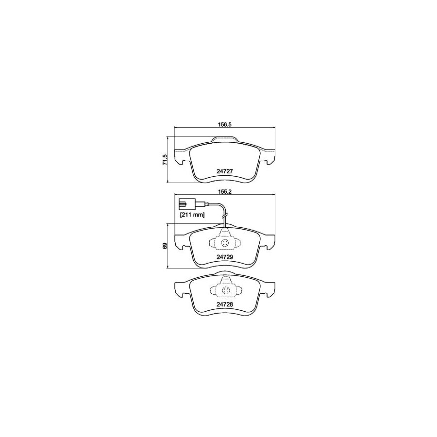 Hella 8MP 376 801-531 Water Pump For Ford Escort