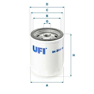 UFI 24.304.00 Fuel Filter For Ford Transit Mk2 Van