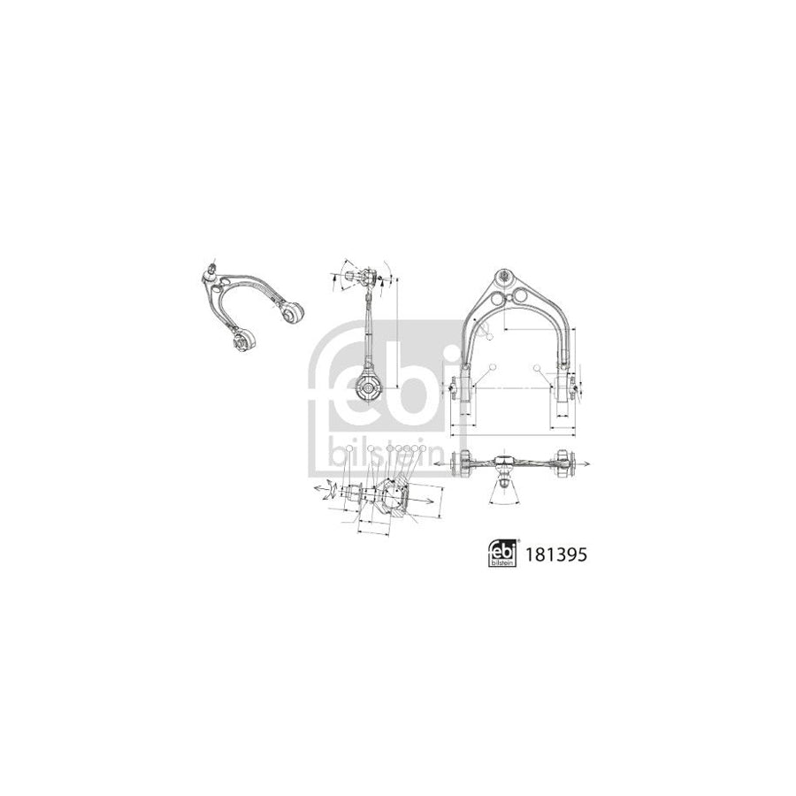 Febi Bilstein 181395 Suspension Arm For Chrysler 300