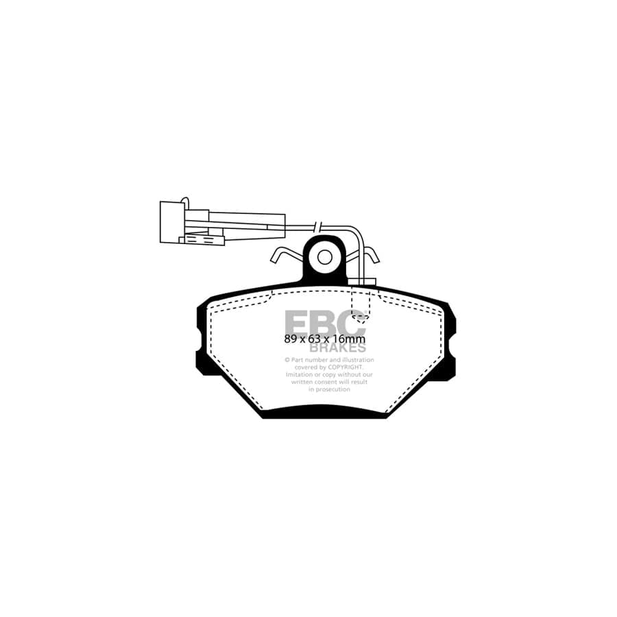 EBC PDKF814 Fso Ultimax Front Brake Pad & Plain Disc Kit - Bendix Caliper (Inc. Caro, Polonez, Cargo Van) 2 | ML Performance UK Car Parts