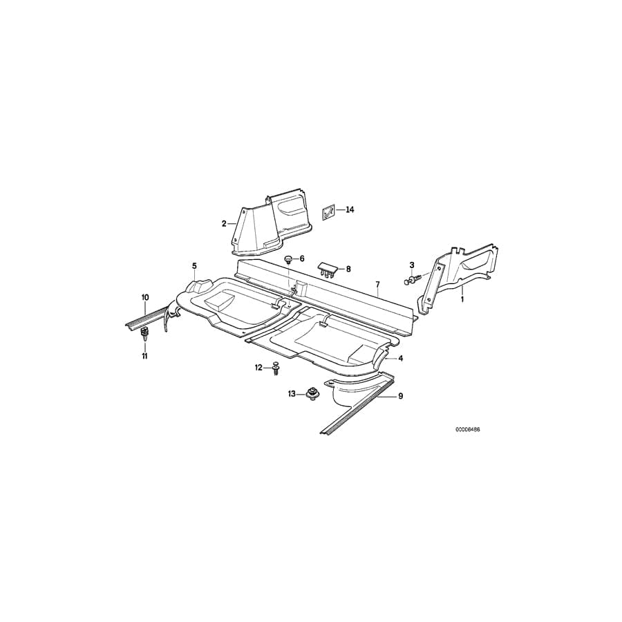 Genuine BMW 51478102939 E34 Push-Button (Inc. 525tds, 524td & 540i) | ML Performance UK Car Parts