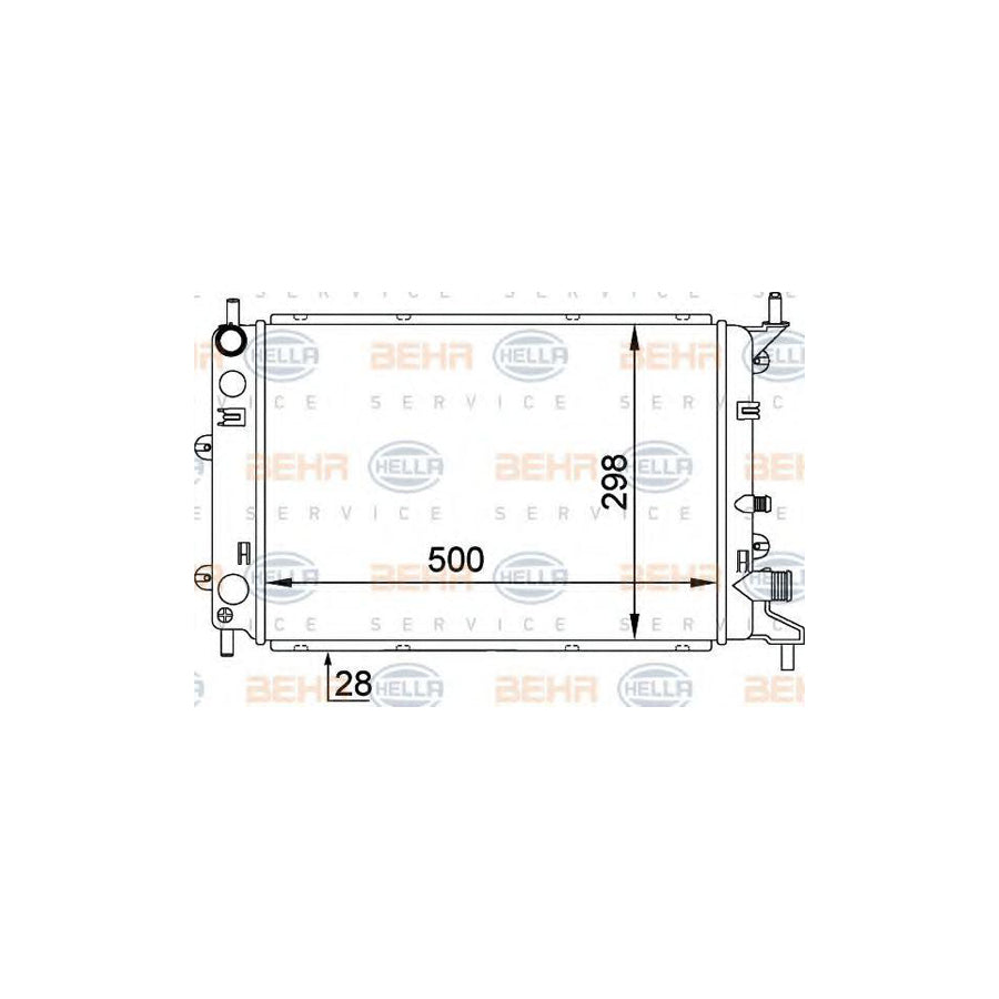 Hella 8MK 376 714-171 Engine Radiator