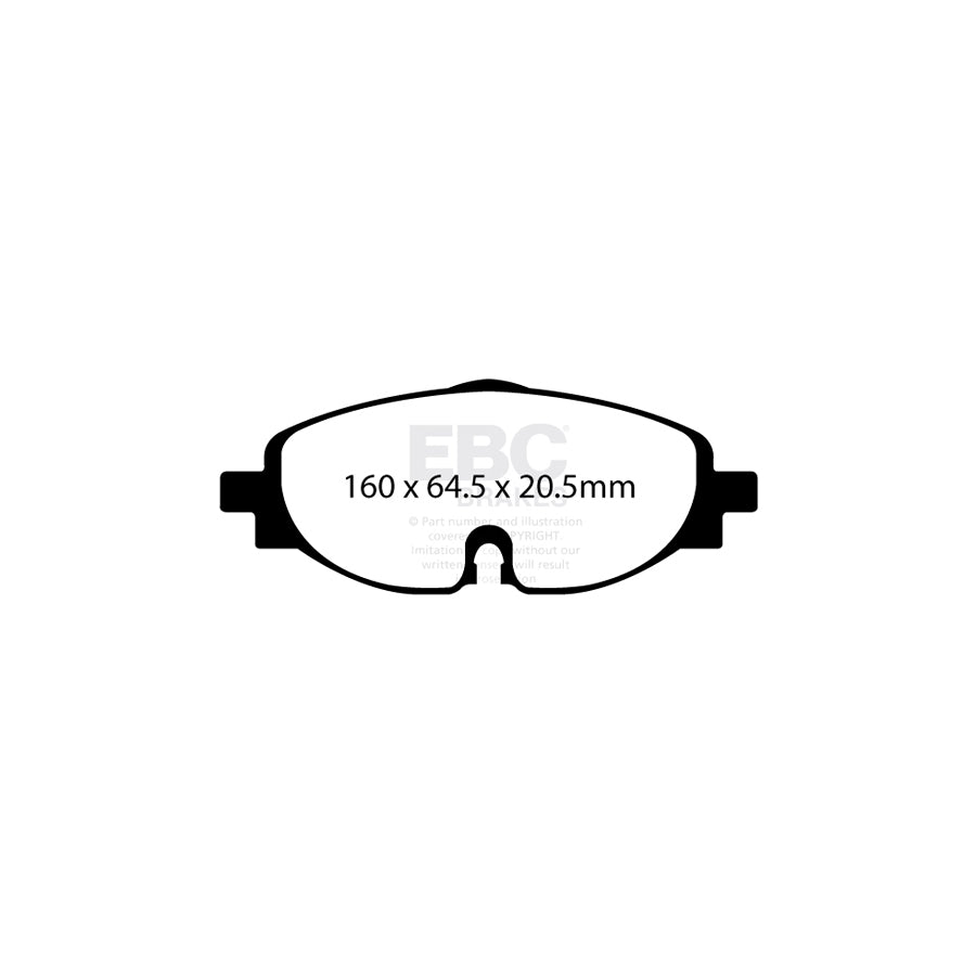 EBC PD01KF1369 Skoda Octavia (5E) Greenstuff Front Brake Pad & Plain Disc Kit  - TRW Caliper 2 | ML Performance UK Car Parts