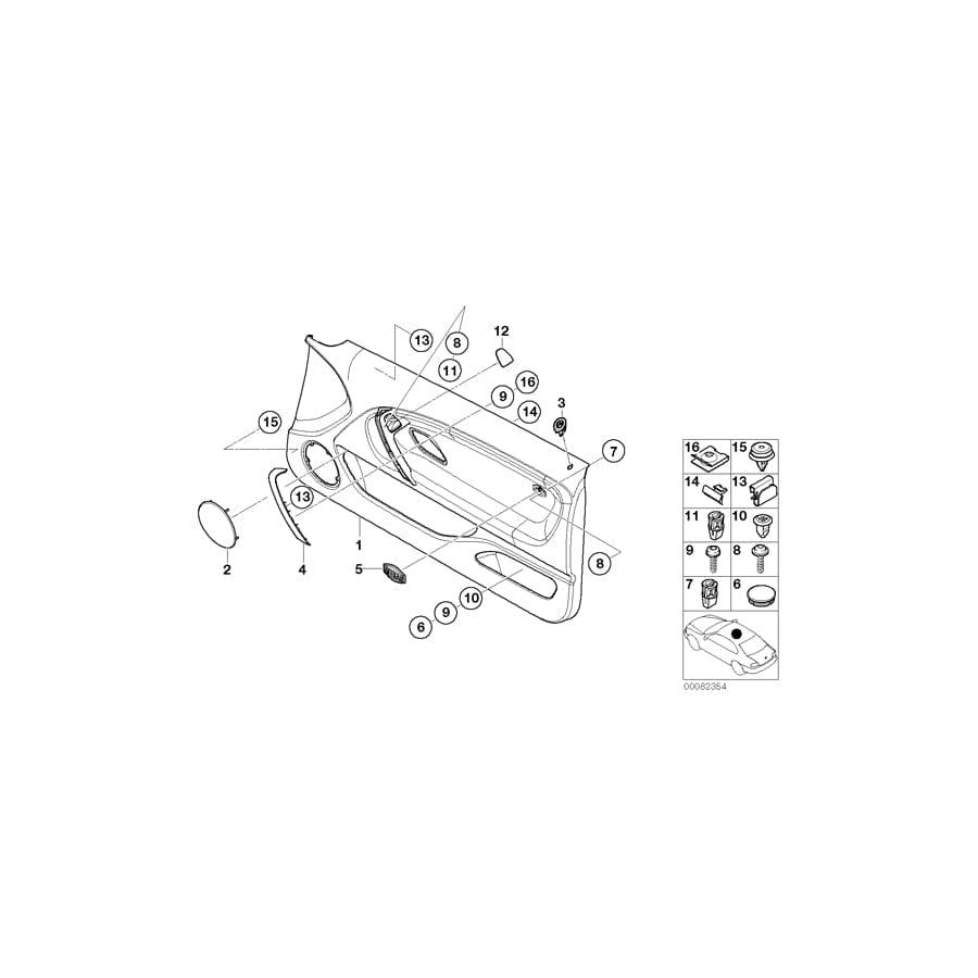 Genuine BMW 51417020408 E46 Covering Right SCHWARZ (Inc. 318ti, 325ti & 318td) | ML Performance UK Car Parts