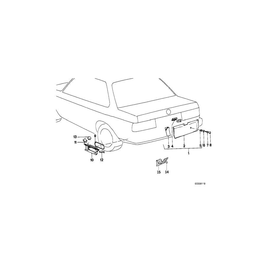 Genuine BMW 07119907808 E38 E39 E61 Fillister Head Self-Tapping Screw ST3,5X13-Z2 (Inc. 750iL) | ML Performance UK Car Parts