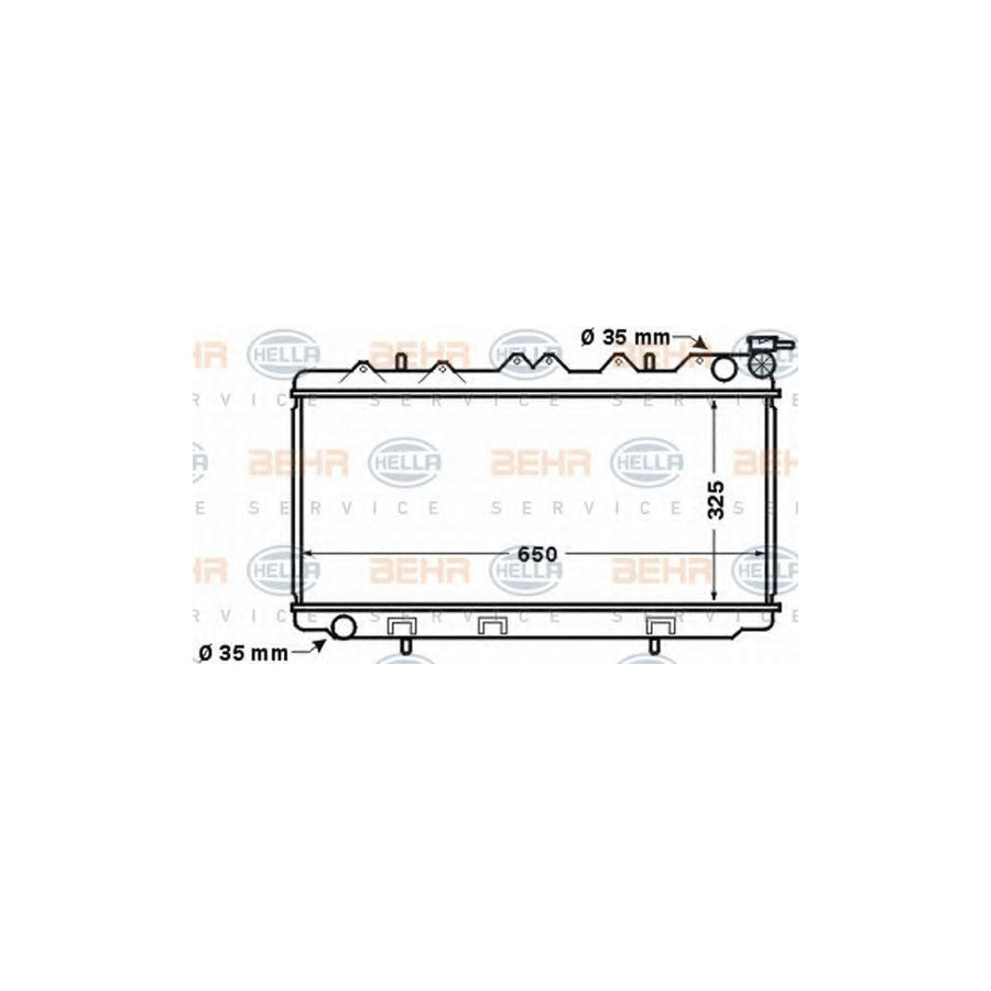 Hella 8MK 376 770-461 Engine Radiator