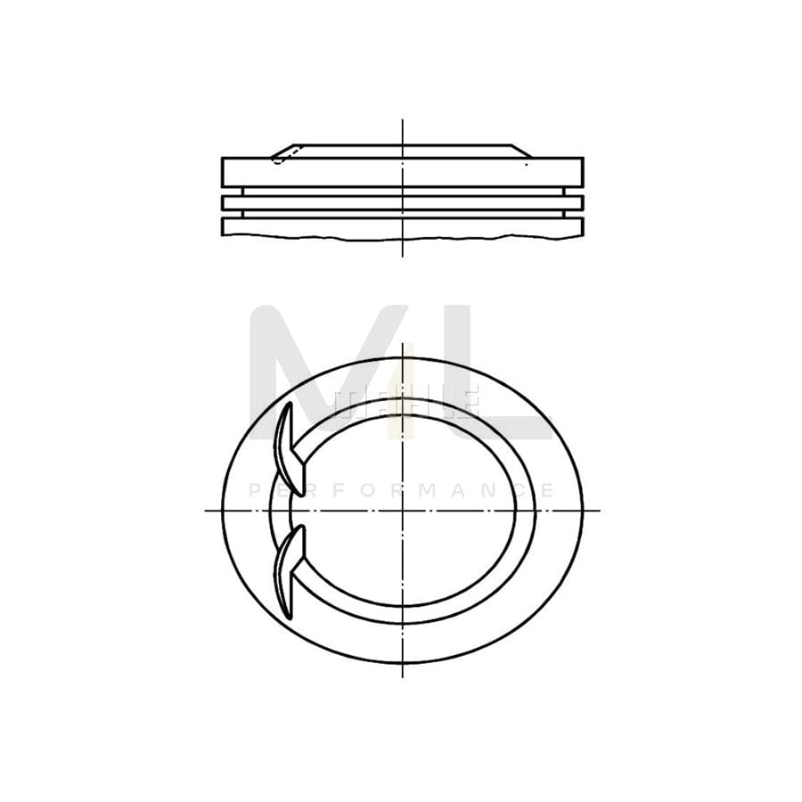 MAHLE ORIGINAL 038 14 02 Piston 83,4 mm | ML Performance Car Parts