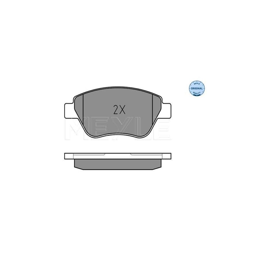 Meyle 025 237 0617/W Brake Pad Set