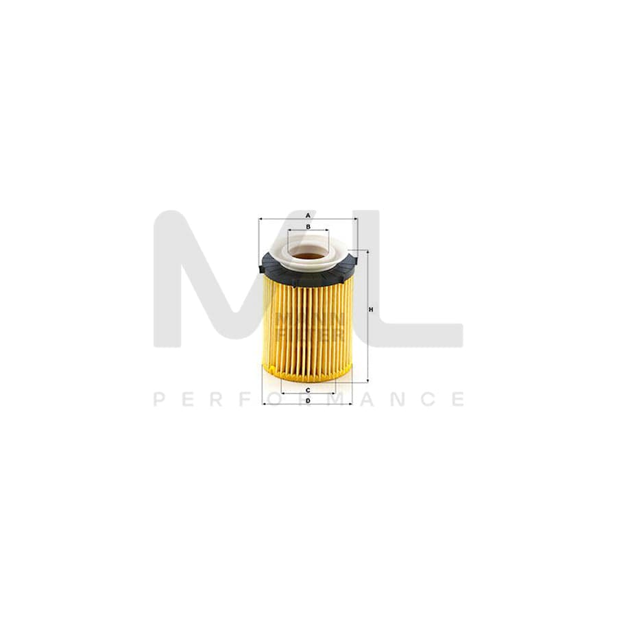 MANN-FILTER HU 711/6 z Oil Filter with seal, Filter Insert | ML Performance Car Parts