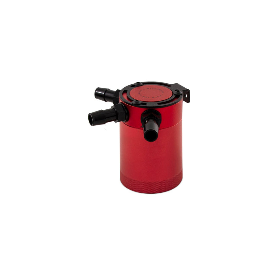 Mishimoto MMBCC-CBTHR-RD Compact Baffled Oil Catch Can 3-Port - Red