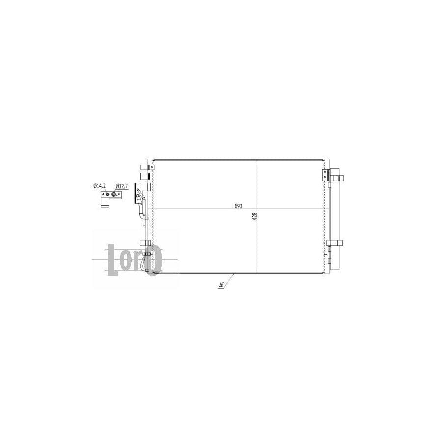 Abakus 0240160011 Air Conditioning Condenser | ML Performance UK