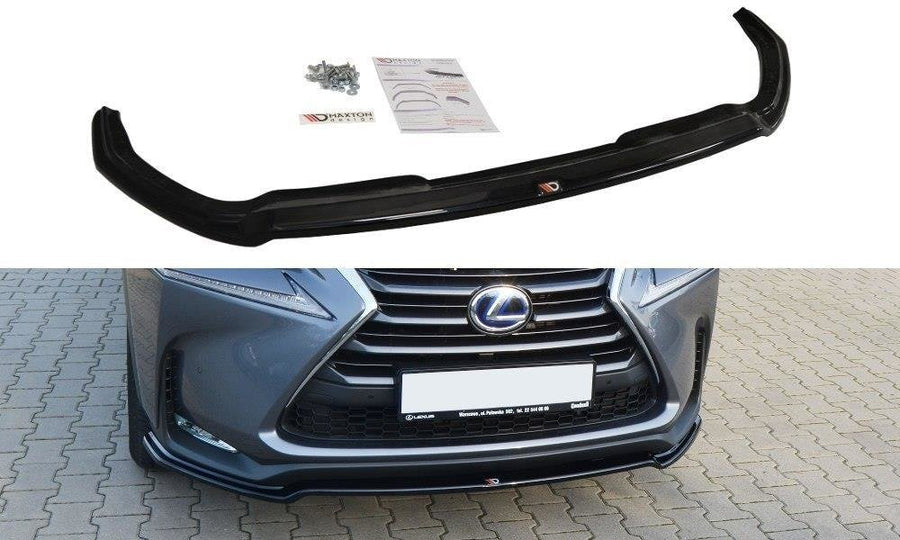 Maxton Design LE-NX-1-FD1T Front Splitter V.1 Lexus NX MK1 | ML Performance UK Car Parts