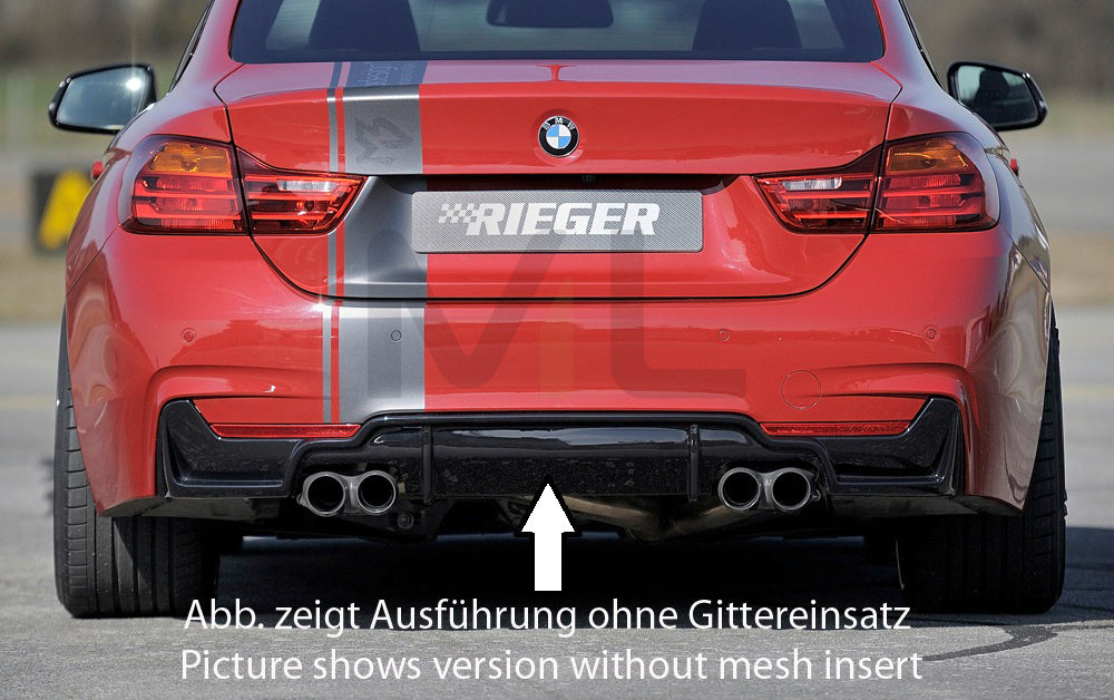 Rieger 00088073 BMW 4 Series F32 F33 F36 Rear Diffuser 1 | ML Performance UK Car Parts