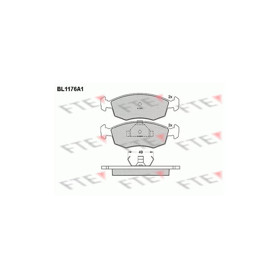 Fte BL1176A1 Brake Pad Set | ML Performance UK Car Parts