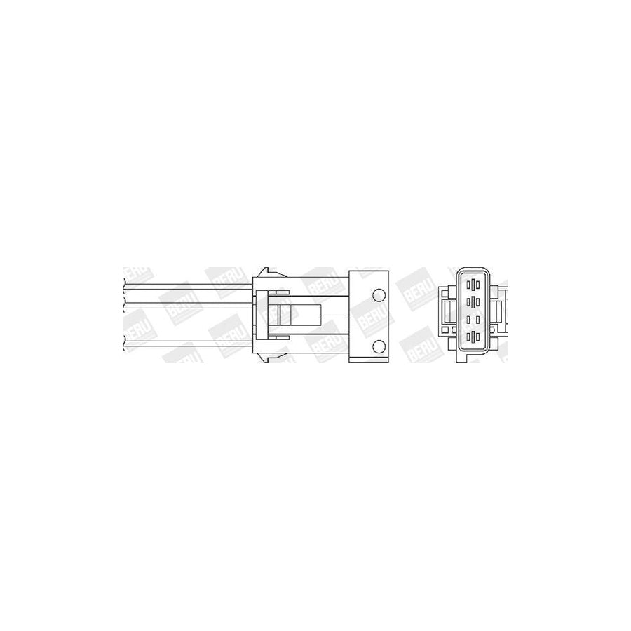 Beru OZH158 Lambda Sensor For Saab 9000