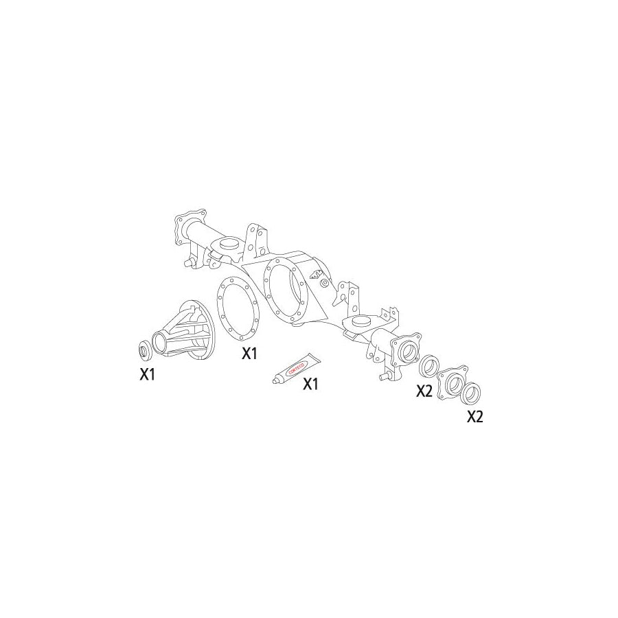 Corteco 19535846 Gasket Set, Differential For Toyota Hilux Vi Pickup | ML Performance UK