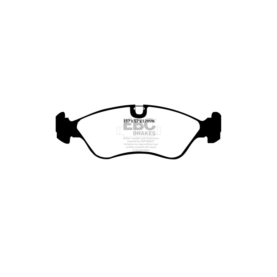 EBC DP2760 Daewoo Opel Vauxhall Greenstuff Front Brake Pads - ATE Caliper 2 | ML Performance UK Car Parts