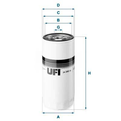 UFI 24.348.00 Fuel Filter