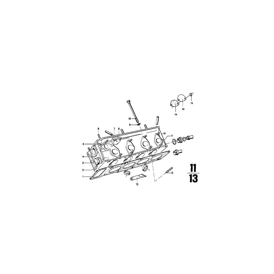 Genuine BMW 11652242430 E34 E36 E30 Stud Bolt M10X90 (Inc. 2002turbo, 525td & 324td) | ML Performance UK Car Parts