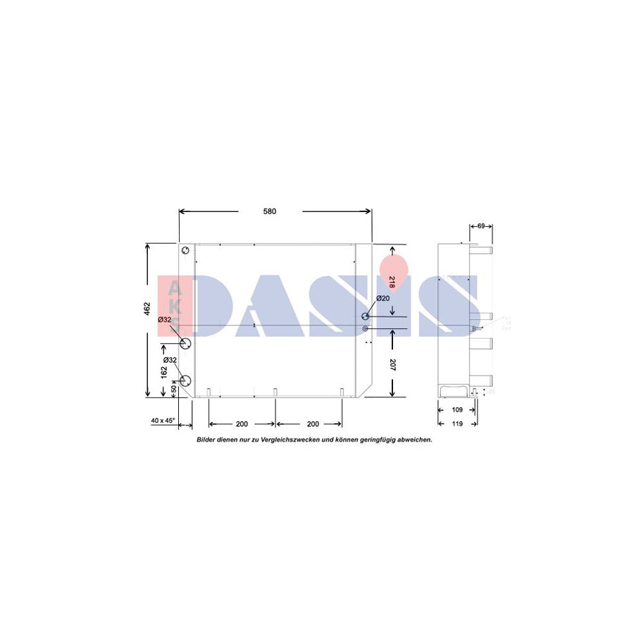 AKS Dasis 440676N Engine Radiator | ML Performance UK