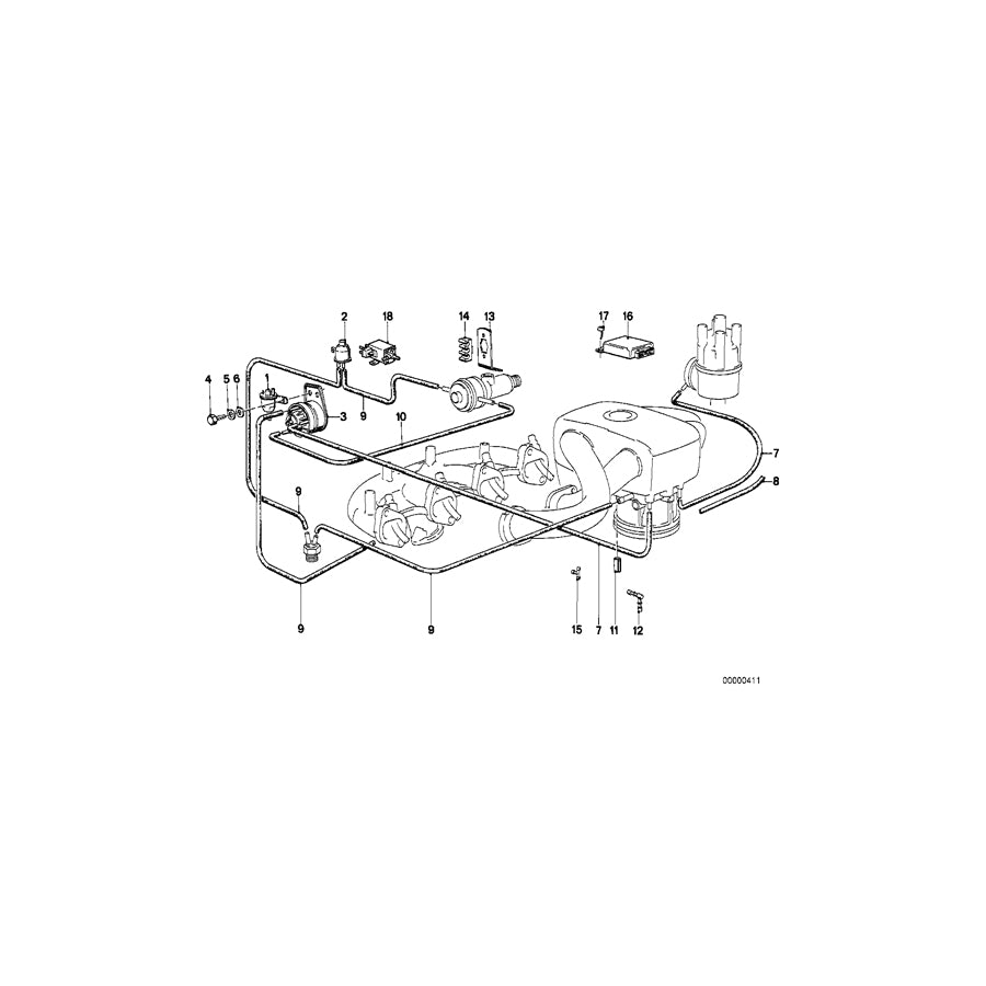 Genuine BMW 11741264702 E21 E28 E23 Pressure Converter (Inc. 528i, 318i & 323i) | ML Performance UK