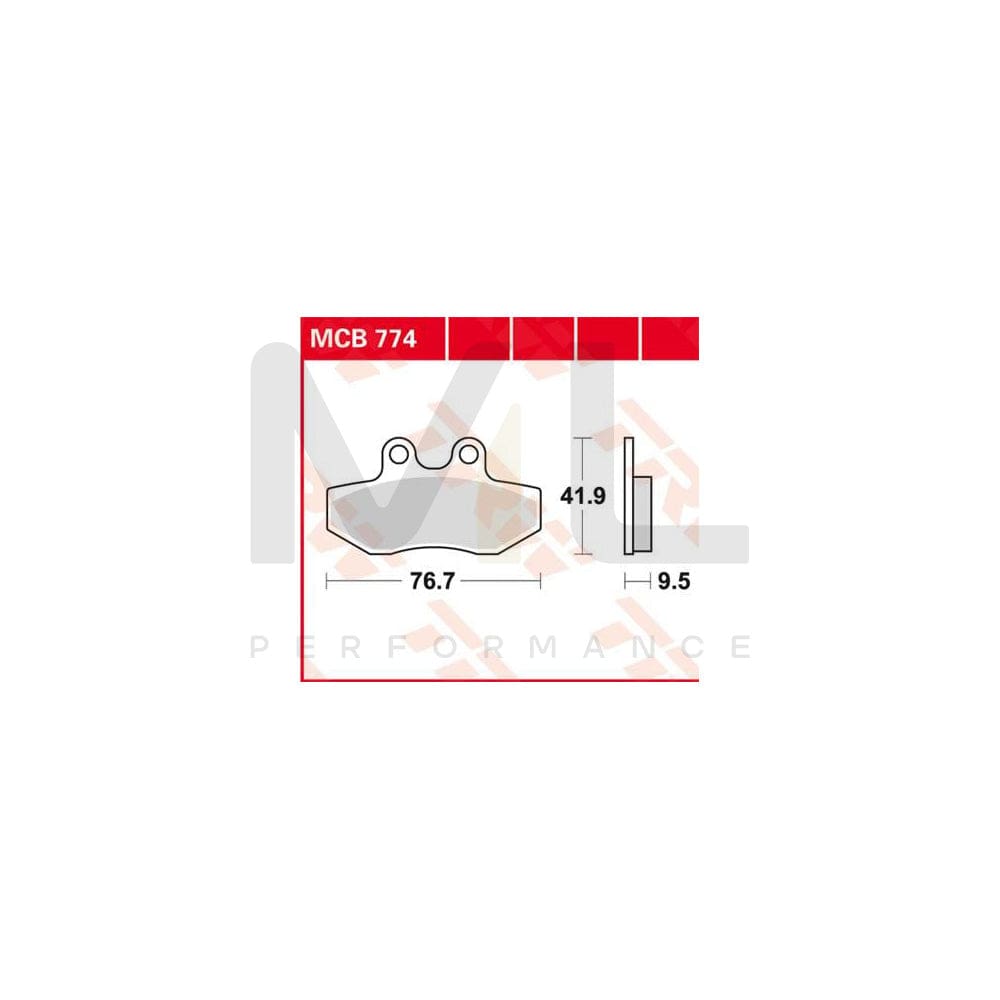 TRW Organic Allround Mcb774 Brake Pad Set | ML Performance Car Parts