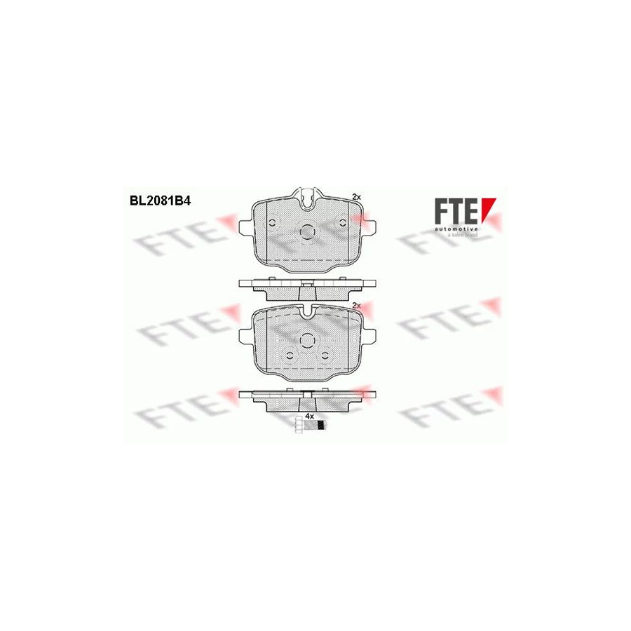 Fte BL2081B4 Brake Pad Set | ML Performance UK Car Parts