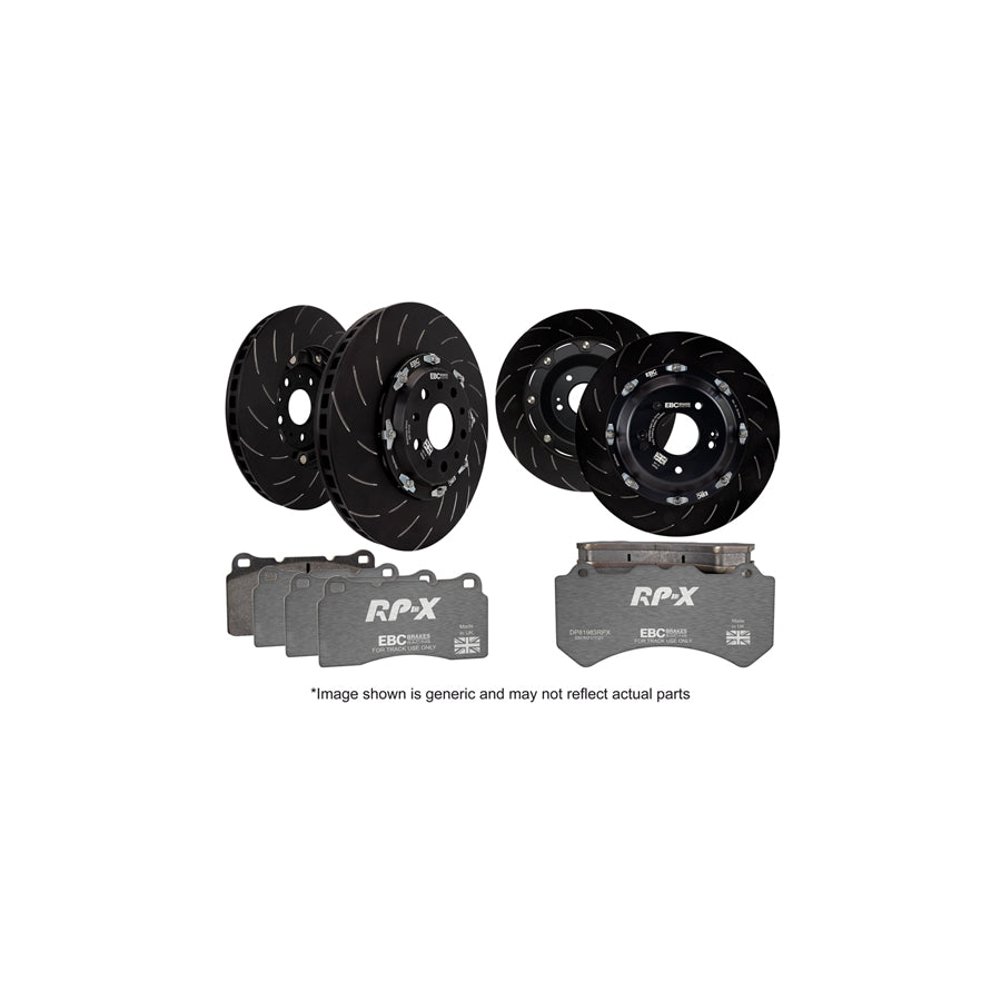 EBC P2DK027RPX Nissan GT-R (R35) Full Vehicle Kit RPX Full Race Pads & 2-Piece Fully-Floating Discs - Brembo Caliper 1 | ML Performance UK Car Parts