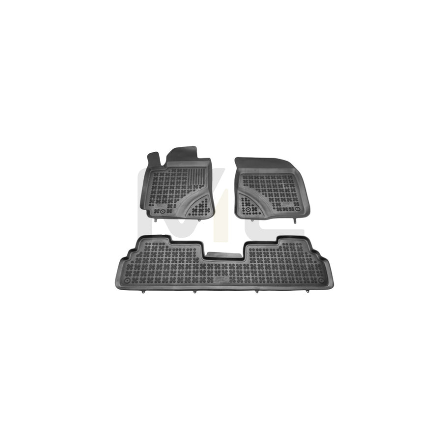 REZAW PLAST Tailored 201418 Floor mat set for TOYOTA Corolla Verso (AR10) Elastomer, Front and Rear, Quantity: 3, Black | ML Performance Car Parts