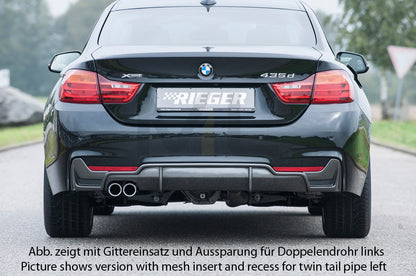 Rieger 00099260 BMW 4 Series F32 F33 F36 Rear Diffuser 6 | ML Performance UK Car Parts