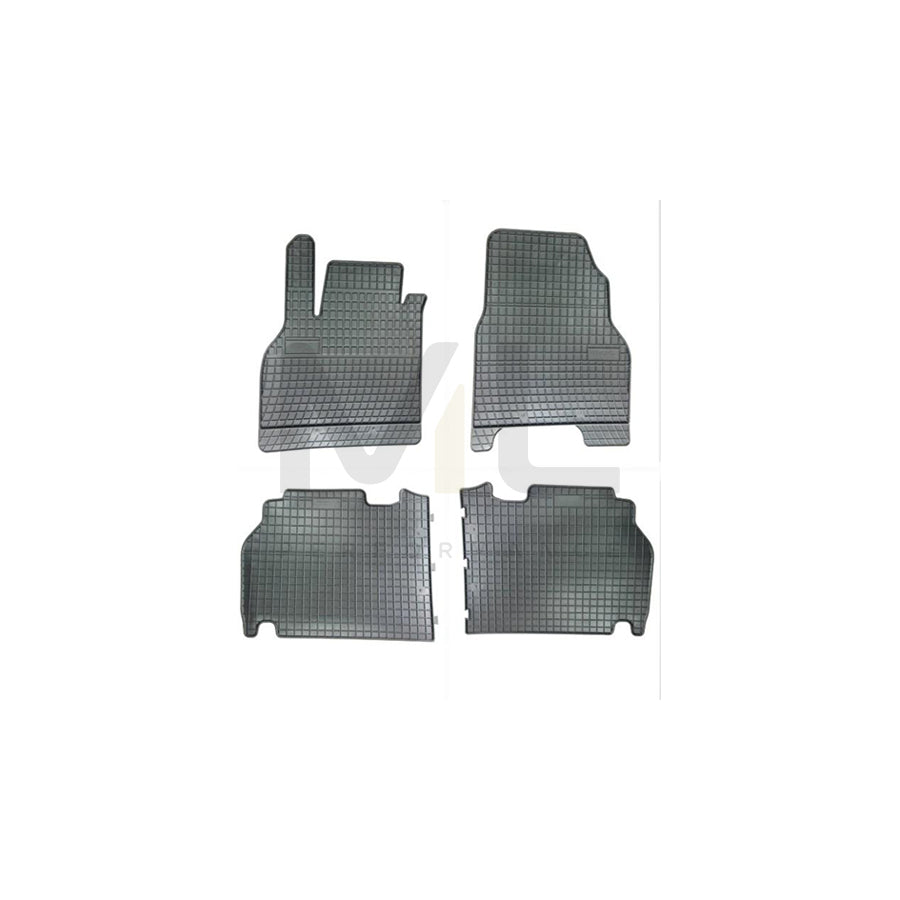 FROGUM Tailored 07831 Floor mat set for RENAULT Kangoo II / Grand Kangoo (KW) Elastomer, Front and Rear, Quantity: 4, Black | ML Performance Car Parts