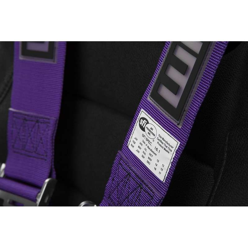 BRAUM 5 Pt – Sfi 16.1 Racing Harness (Purple)