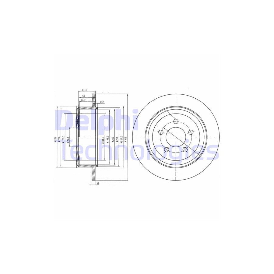 Delphi Bg4159 Brake Disc