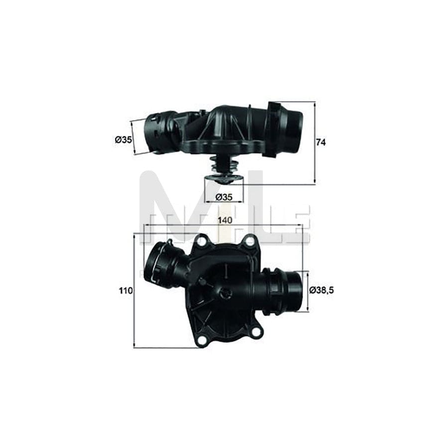 MAHLE ORIGINAL TI 233 88 Engine thermostat Opening Temperature: 88��C, with seal | ML Performance Car Parts