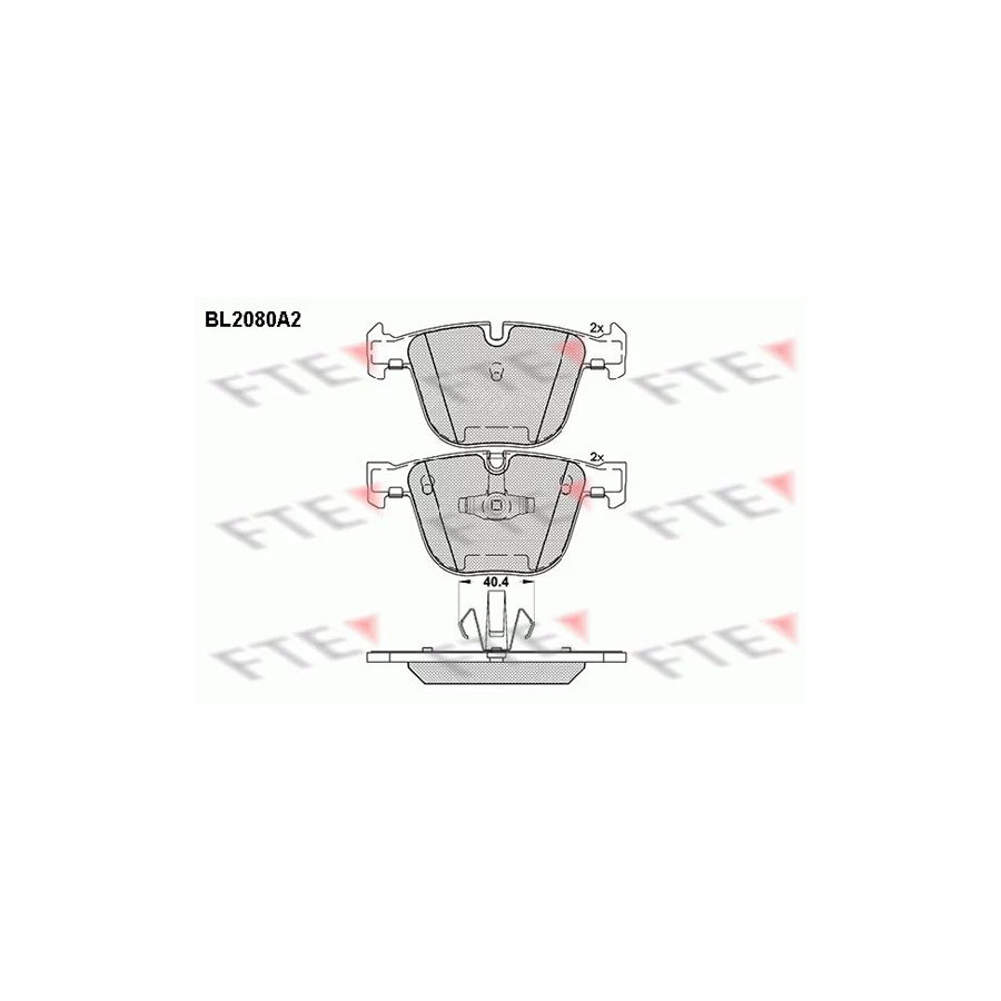 Fte BL2080A2 Brake Pad Set | ML Performance UK Car Parts