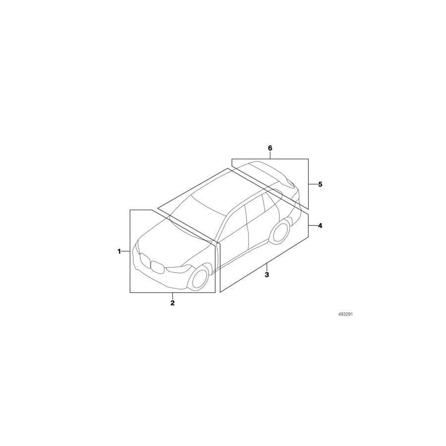 Genuine BMW 71229470944 G05 G07 Label "Exhaust Emission" (Inc. X5 40iX & X7 40iX) | ML Performance UK Car Parts