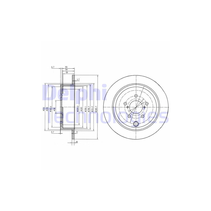 Delphi Bg4158 Brake Disc