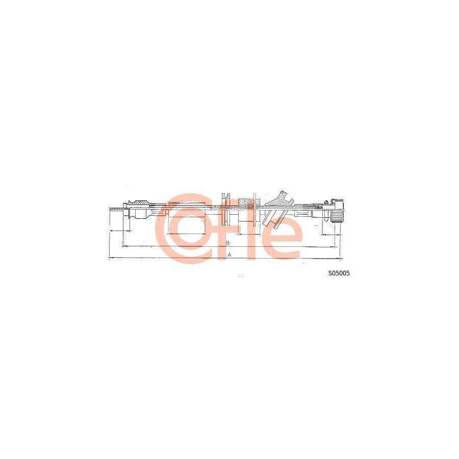 Cofle S05005 Speedometer Cable Suitable For Mercedes-Benz W124 Saloon (W124)