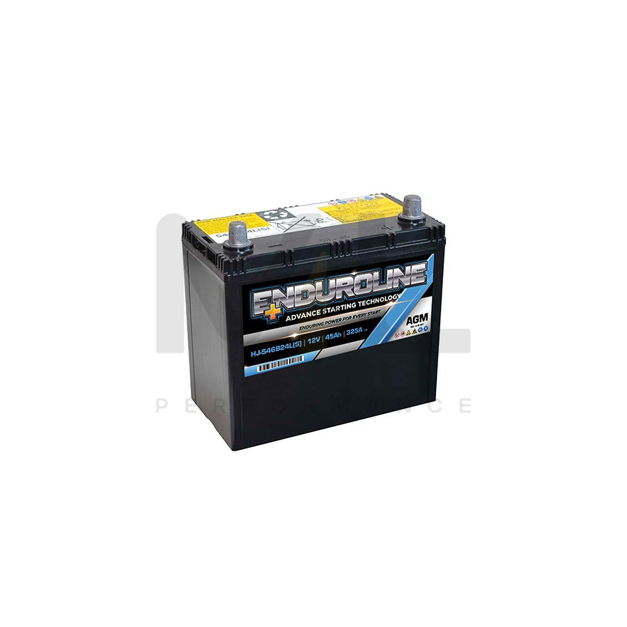 Enduroline HJ-S46B24L(S) Mitsubishi PHEV Auxiliary Battery 12V 45Ah | Car Batteries UK | ML Performance Car Parts