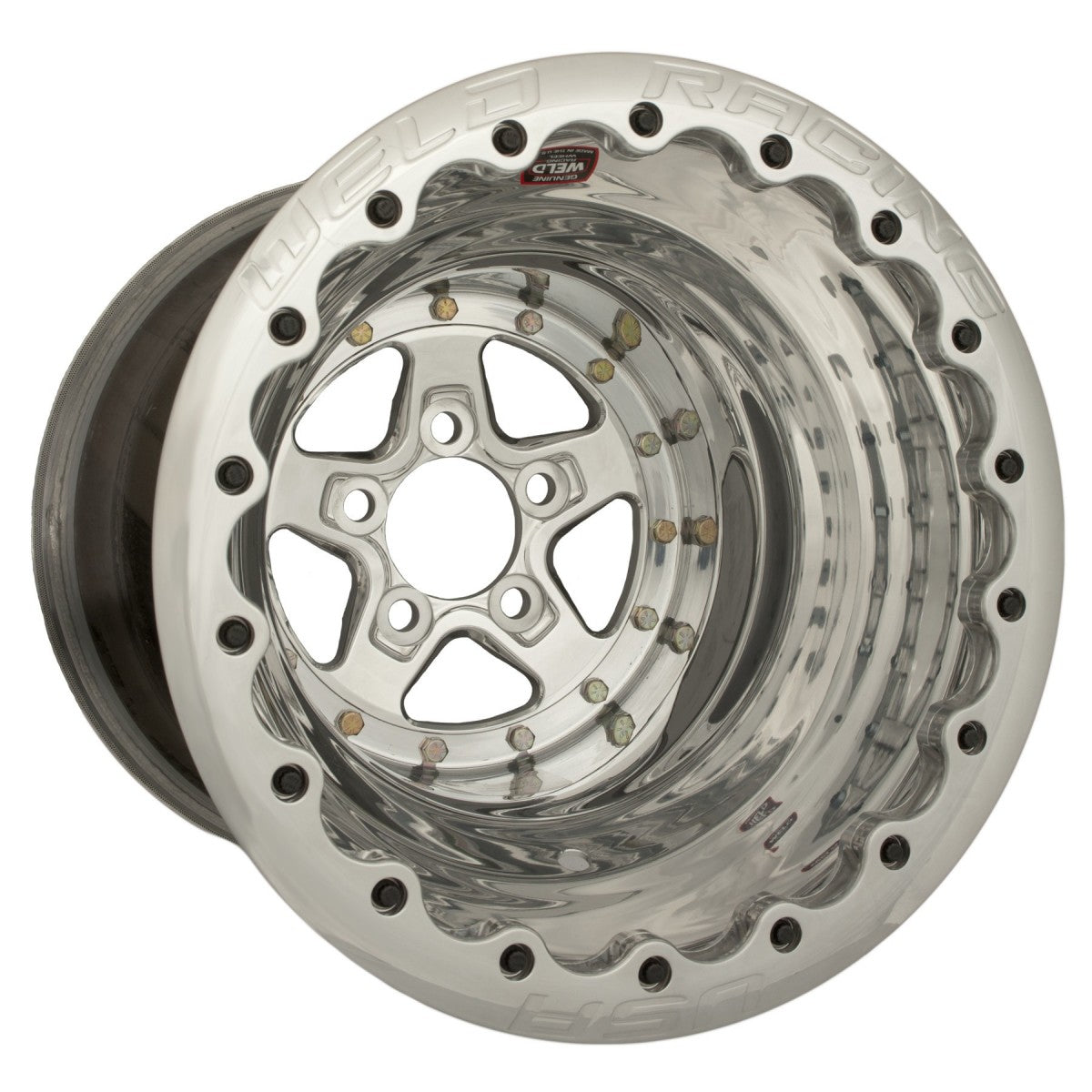 Weld 88-616278UP Alumastar Wheel 16x16 5x4.75 ET-114 BS4 Polished Center - Polished Shell